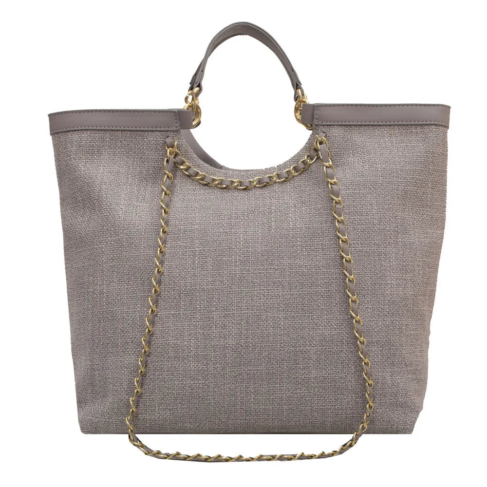 Women Tote Bag Canvas Handbag Chains Shoulder Bags Messenger Bag Shopping Bags