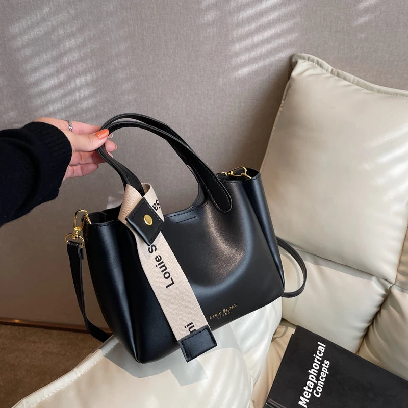 Vintage PU Leather Tote Bag Shoulder Bag Retro Handbag Crossbody Messenger Bags