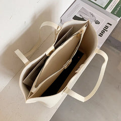 Women Tote Handbag PU Shoulder Bag Soft Leather Shopper Bags