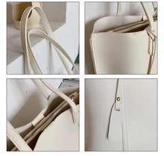 Women Tote Handbag PU Shoulder Bag Soft Leather Shopper Bags