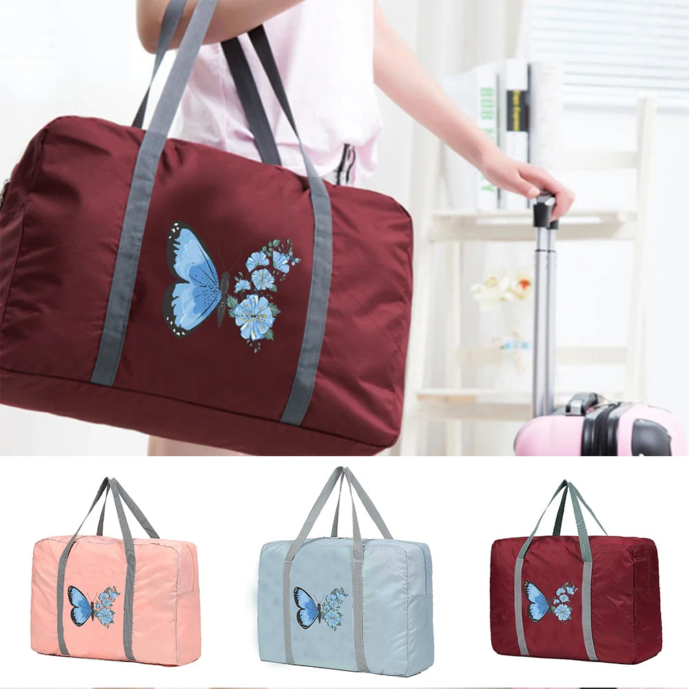 Foldable Duffle Bag Tote Luggage Travel Bag Organizer Men Women Necessaire