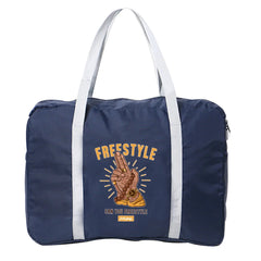 Foldable Duffle Bag Travel Storage Organizer Hand Printed Tote Handbag