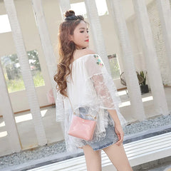 Women Transparent Bucket Bag PVC Jelly Small Shoulder Bag