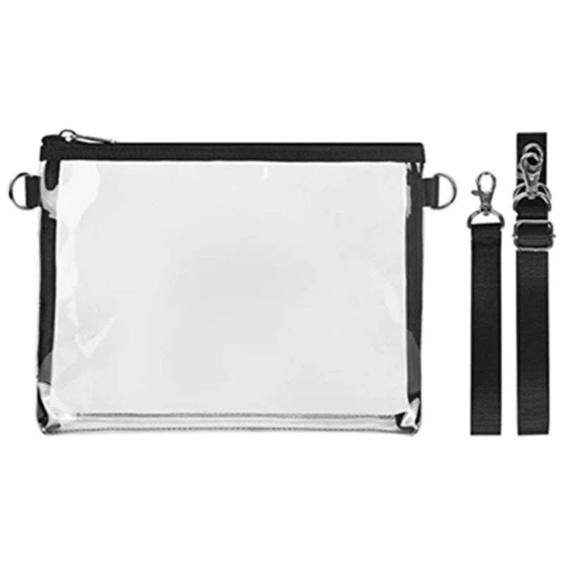 Clear Crossbody Purse Stadium Approved Zipper Closure Shoulder Bag