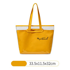 Women Transparent Shoulder Bag, 2 in 1 Handbag Purse