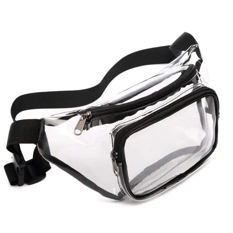 Women Transparent Waist Fanny Pack Belt Bag Travel Hip Bum