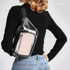 Women Transparent Waist Fanny Pack Belt Bag Travel Hip Bum