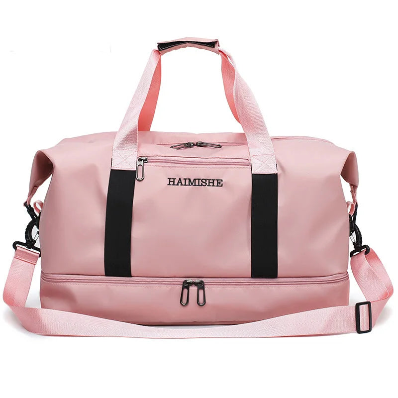 Large Capacity Travel Bag - Wet Dry Separation Gym Duffel Bag