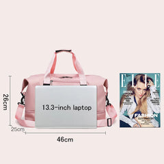Large Capacity Travel Bag - Wet Dry Separation Gym Duffel Bag