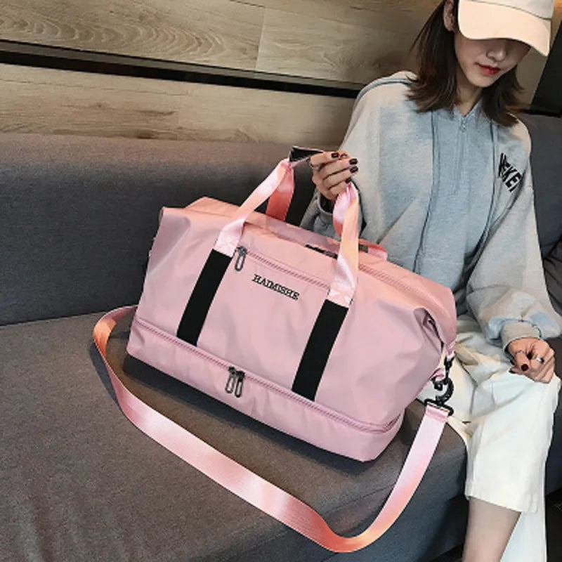 Large Capacity Travel Bag - Wet Dry Separation Gym Duffel Bag