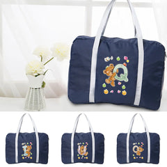 Women Travel Bag Tote Large Clothes Storage Letter Printed Carry