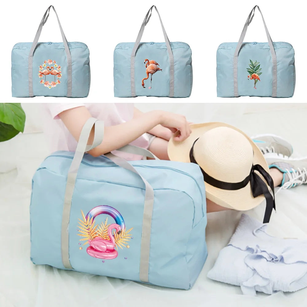 Flamingo Travel Tote Bag for Women and Men