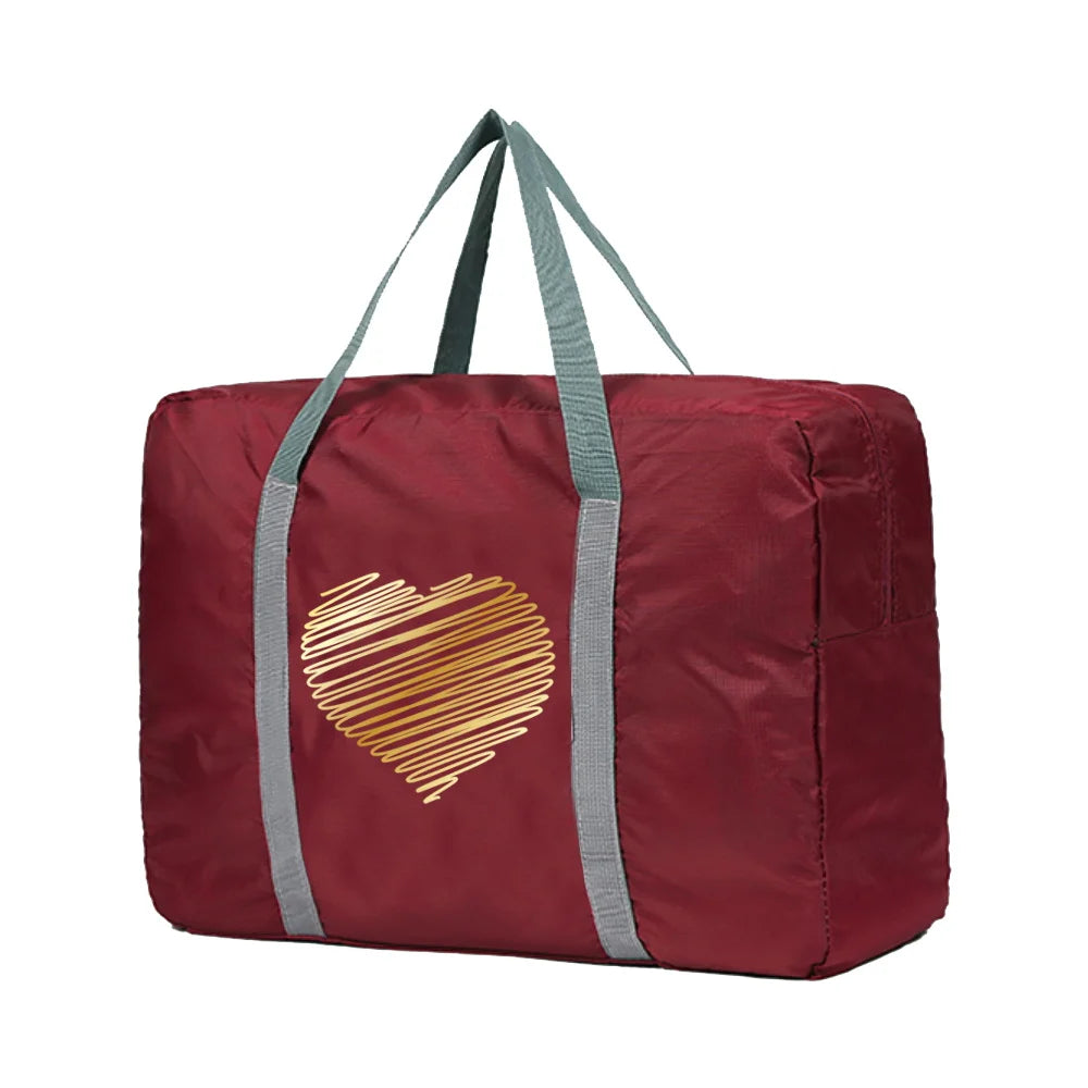 Women Travel Tote Foldable Clothing Organizer Portable Handbags
