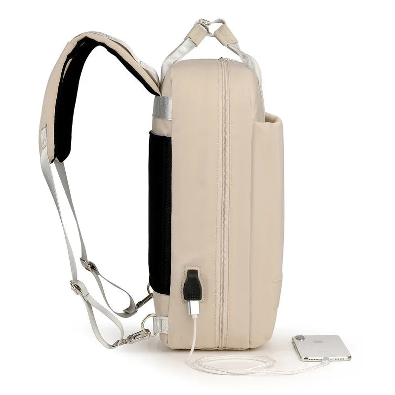 Women USB Charging Laptop Backpack for Teenage Students Girls School Backpack