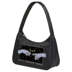 Women Finger Pattern Shoulder Bag Casual Handbag Purse Tote Sundries Bag