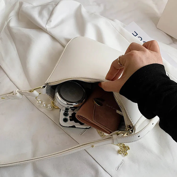 Women Shoulder Bag PU Leather Handbag Chain Crossbody