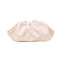 Vintage Handbag Leather Weaving Hobos Retro Cloud Bags For Women