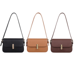 Vintage Leather Shoulder Bag Casual Crossbody Bags