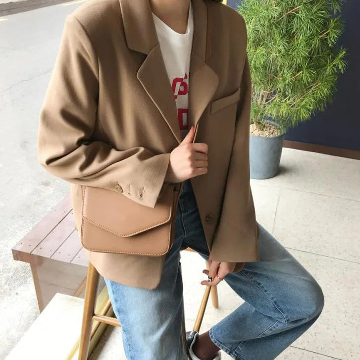 Women Vintage Leather Shoulder Crossbody Bag Lady Casual Purses