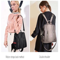 Women Vintage Oxford Cloth Anti-Theft Waterproof Backpack