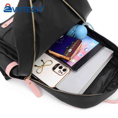 Vintage Large Capacity Backpack Female Casual Rucksack Bookbag