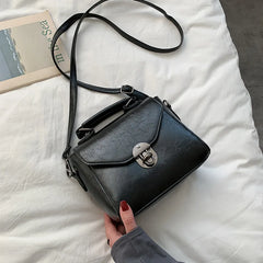 Vintage PU Leather Small Shoulder Bags Ladies Crossbody Flap Handbag