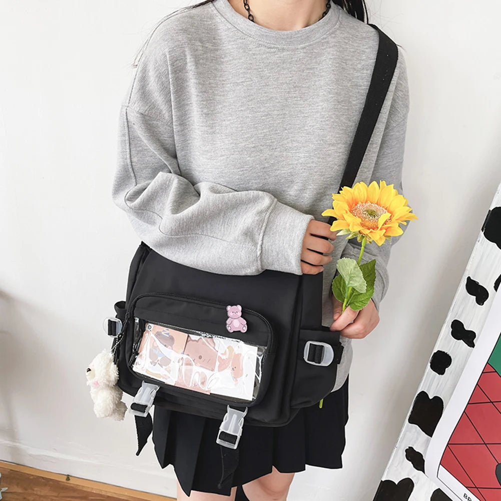 Vintage Shoulder Bag for College Ladies School