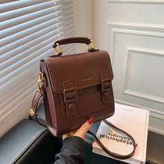 Vintage Leather Backpack and Shoulder Bag for Women