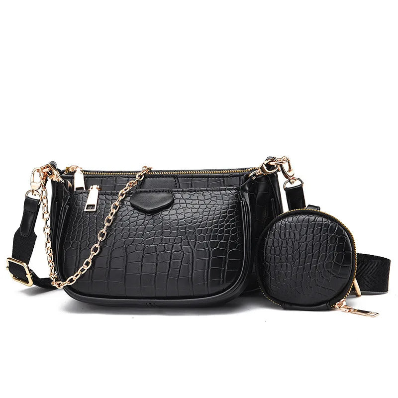 Women Waist Bag Fanny Pack Zipper Chest Bag Ladies Wide Strap Money Pouch
