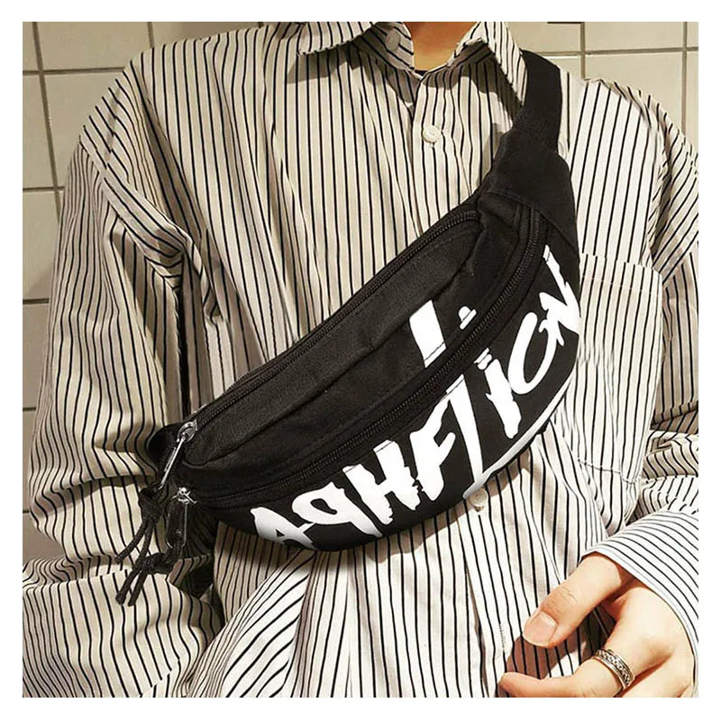 Women Waist Bag Casual Chest Bag Nylon Travel Shoulder Bags Fanny Pack