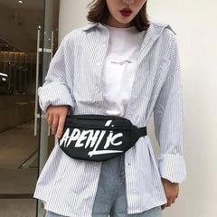 High Capacity Canvas Waist Bag Unisex Fanny pack