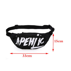 High Capacity Canvas Waist Bag Unisex Fanny pack
