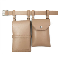 Women Waist Pack PU Leather Fanny Pack Ladies Belt Bag