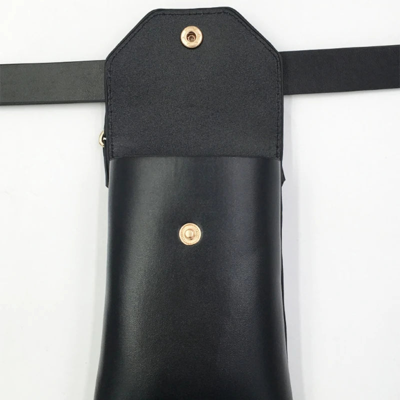 Women Waist Pack PU Leather Fanny Pack Ladies Belt Bag