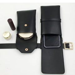 Women Waist Pack PU Leather Fanny Pack Ladies Belt Bag