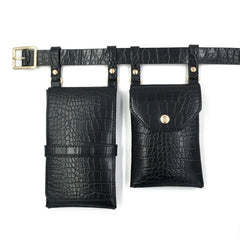 Women Waist Pack PU Leather Fanny Pack Ladies Belt Bag Crossbody Bags