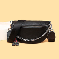 Leather Waist Pack Fanny Belt Bag Crossbody Pouch