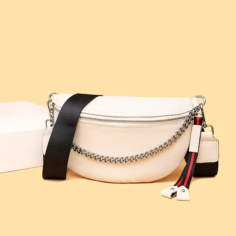 Leather Waist Pack Fanny Belt Bag Crossbody Pouch