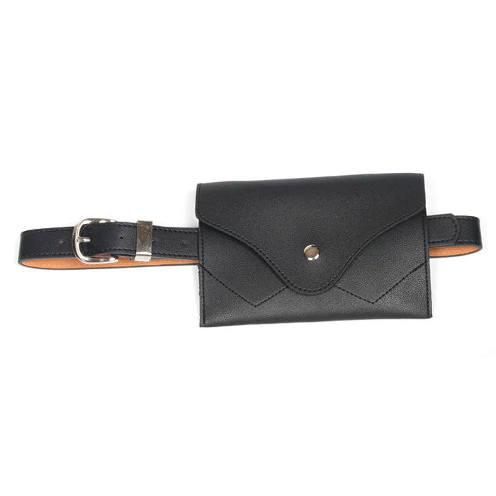 Women Waist Packs Leather PU Female Adjustable Belt Bag Waist Wallet P