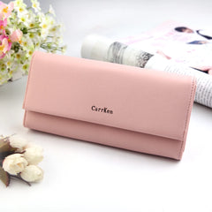 High Leather Women Wallets: Long, Hasp Closure, Dollar Compartments