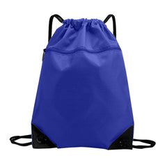 Women Waterproof Drawstring Backpack with Front Zipper Pocket