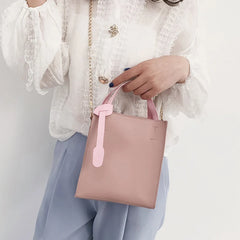 Waterproof Candy Leather Shoulder Bag w/ Metal Chain Sale-WT