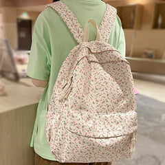 Waterproof Floral Travel Backpack for Women