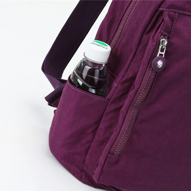 Women Waterproof Nylon Backpack Female Shoulder Bag Youth Vitality Style