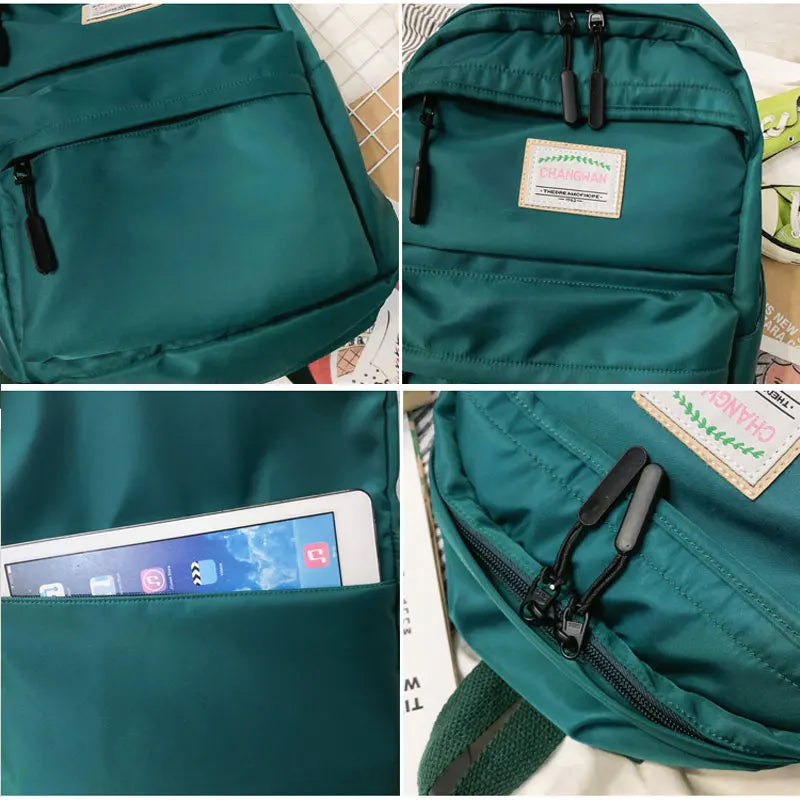 Women Waterproof Nylon Backpack Female Large Capacity Vintage Bags