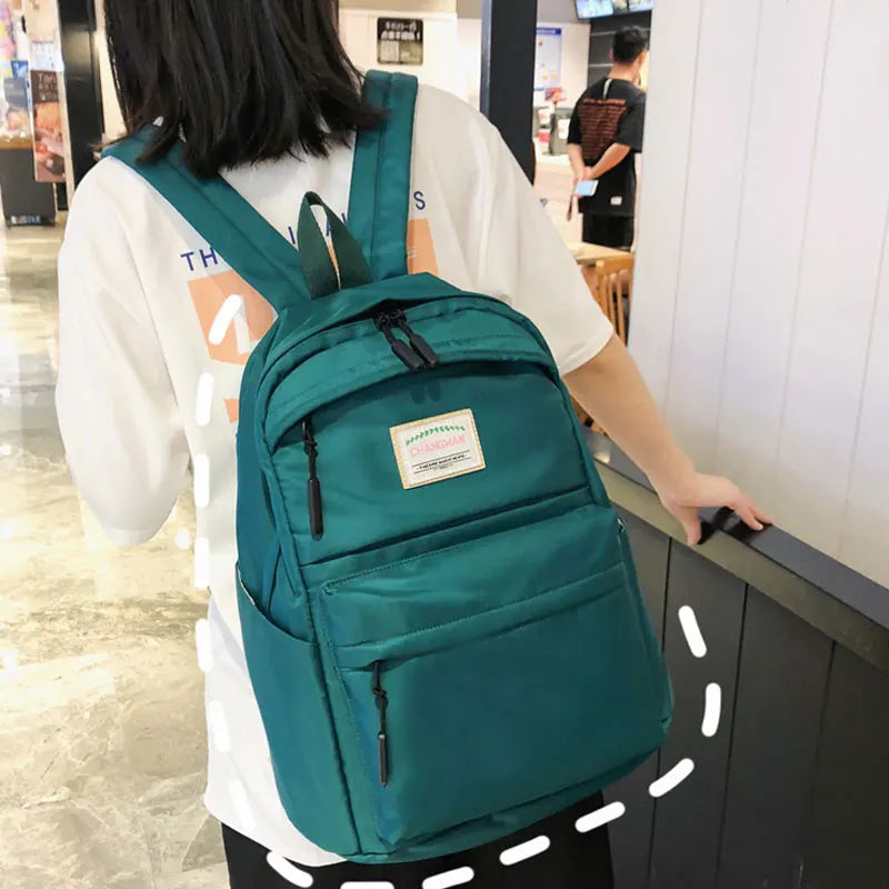 Women Waterproof Nylon Backpack Female Large Capacity Vintage Bags