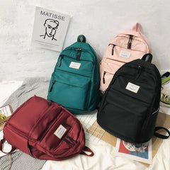 Women Waterproof Nylon Backpack Female Large Capacity Vintage Bags
