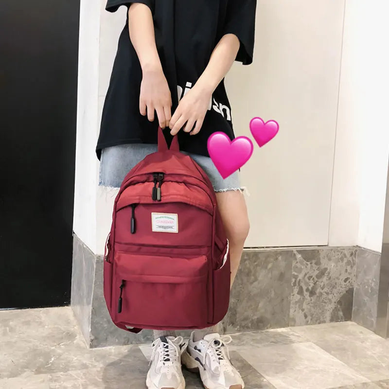 Women Waterproof Nylon Backpack Female Large Capacity Vintage Bags