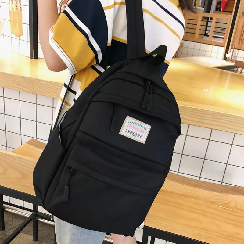 Women Waterproof Nylon Backpack Female Large Capacity Vintage Bags