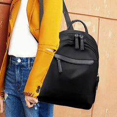 Women Waterproof Zip Backpack with Earphone Jack